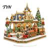 Home Decor DIY Projects Christmas Faux Diamond Art Kit, Santa Snowman Hanging Ornament Beginner Set Acrylic Pendant with Rhinestones Craft Kit