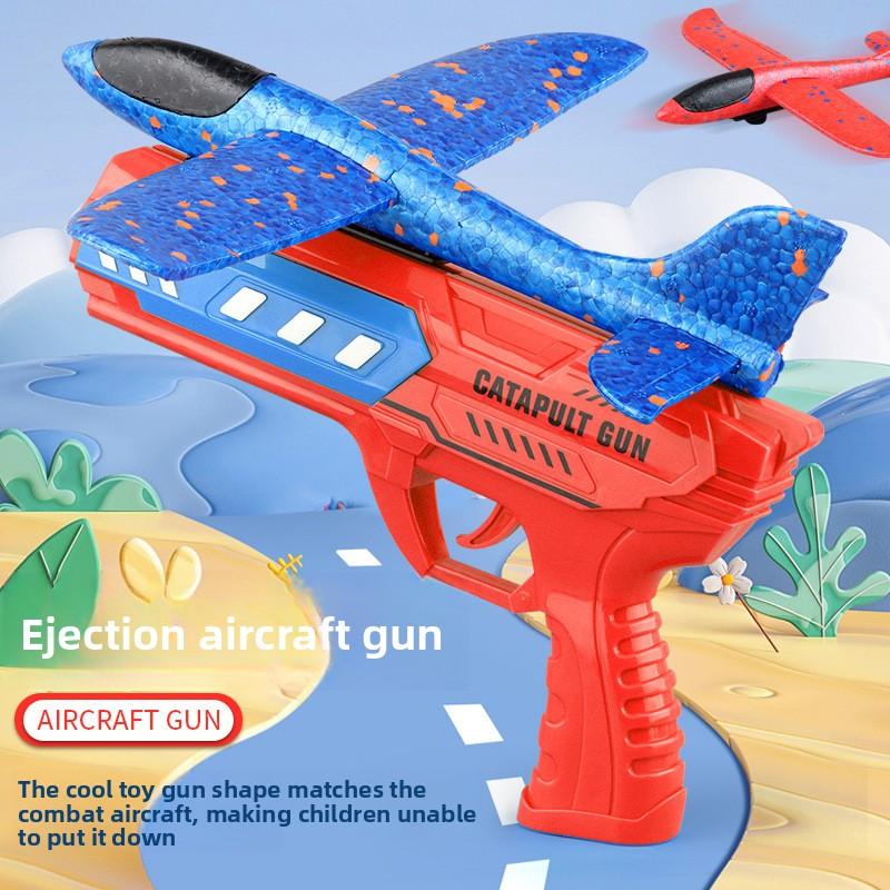 Foam Catapult Toy, Outdoor Light-up Hand-thrown Glider Interactive Toy