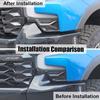 2x Carbon Front Bumper Corner Side Bezel Cover Trim For Chevy Silverado 1500 19+