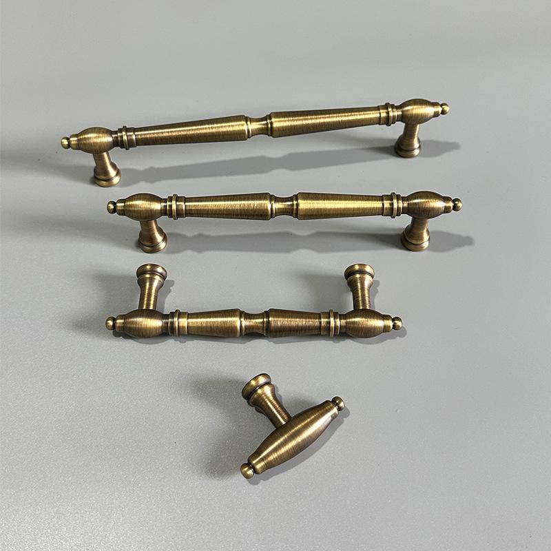 New Design Solid Antique Brass Handle Knobs Home Decorative Hardware Cabinet Drawer Handles