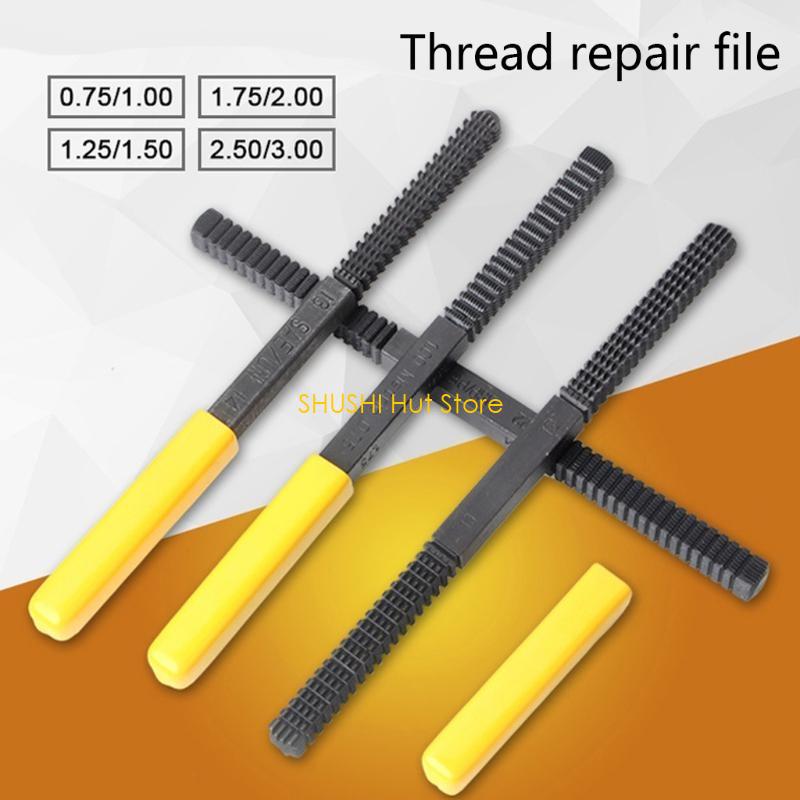 Thread Repair Restoration File Teeth Correction Metric Hardware Mini DIY Tools BSP/PF SAE BSW/BSF Metric D57B