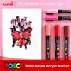 Caneta Permanente Posca Uni 1 Peça Ponta Reversível Sem Cheiro À Prova D'água Marcador de Múltiplas Cores Escolar Útil Material de Arte Profissional