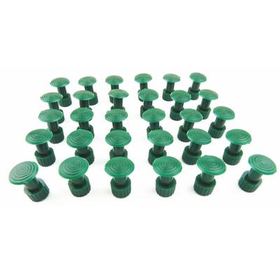 30pcs Glue Tabs Dent Removal Tools Dent Removal Tool Car Body Glue Tabs Green Plastic Car Part For Dent Lifter Slide Hammer