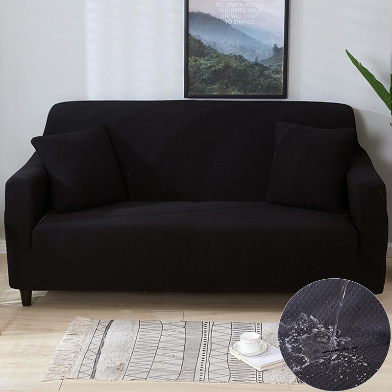 Simple Japanese and Korean Waterproof Cover Elastic Sofa Cover Solid Color Sofa Cover  Full Cover Fabric Sofa Release  Full Cover Seat Cushion Cover