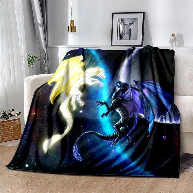 3D Printing Dragon Pattern Blanket Sheet Sofa Cover Office Hiking Watch TV Warm Blanket Picnic Blanket Bedroom Blanket