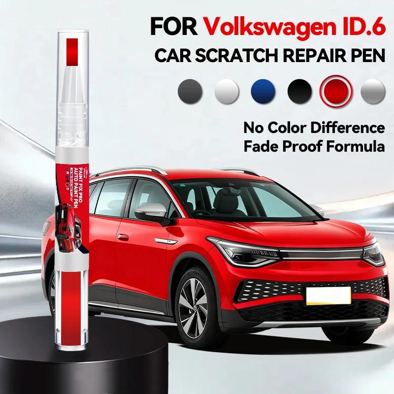 

Car Dedicated Paint Repair Brush Touch Up Scratch Remover DIY Auto Accessories Black White Gray Blue orange For Volkswagen ID.6 червоний