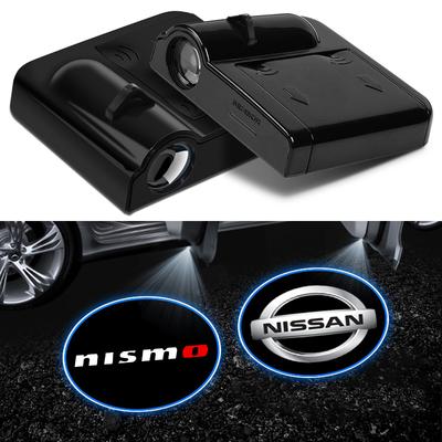 2Pcs Car Door Emblem Light LED Welcome Lamp Wireless Laser Projector For Nismo X-Trail T32 T31 Qashqai Tiida Teana Car Styling