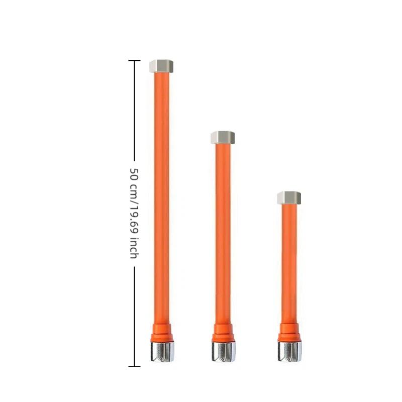 20/30/50CM Universal Kitchen Orange Faucet Extension Hose Bathroom 360° Rotation Bending Faucet Extender Wash Basi Bathroom