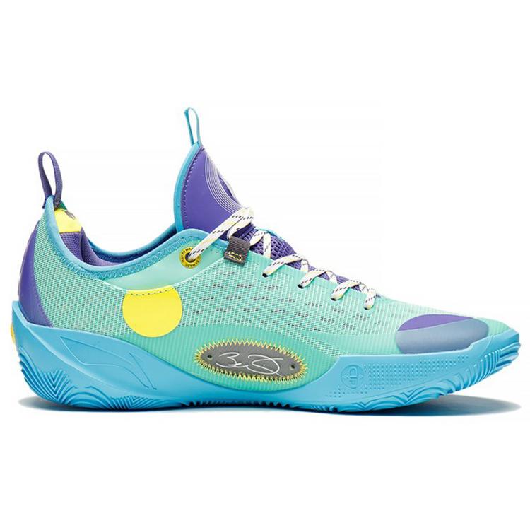 New LiNing Wade 808 2 Cool Blood Cushioning Anti Slip And Wear Resistant Low Top Basketball Shoes Ice Green ABPS037-6