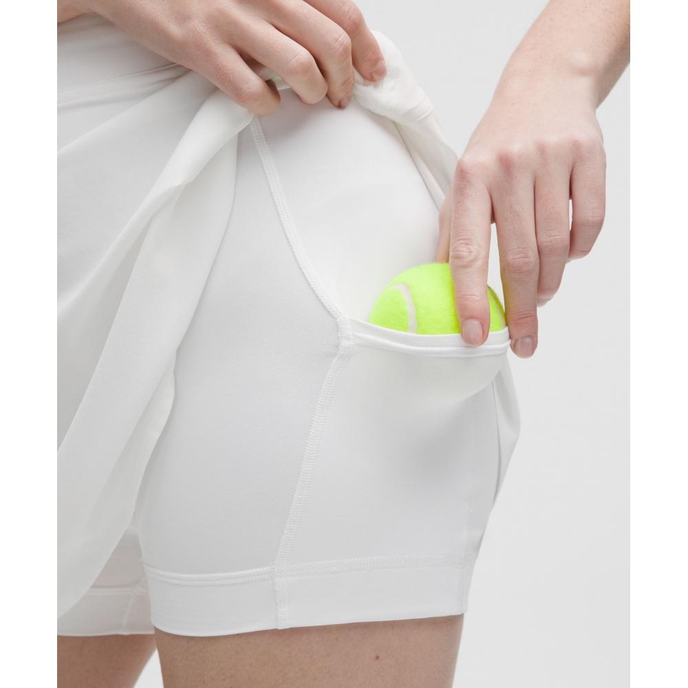 Lullulemon Lightweight High-Rise Tennis Skirt Wht