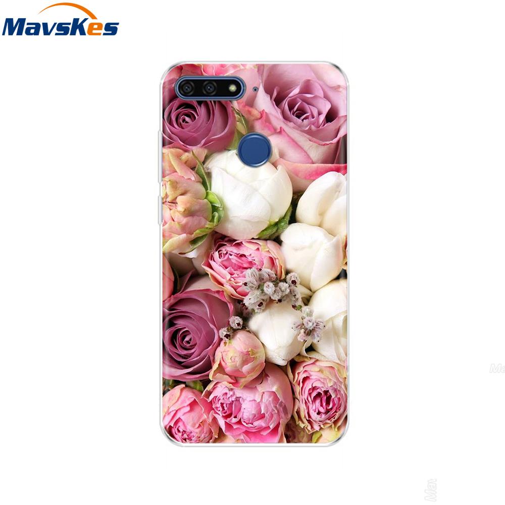 Case For Huawei Honor 7C Case On Huawei Honor7C 5.7 inch Soft Silicone Phone Cover For Huawei Honor 7C Aum-L41 TPU Cases Coque