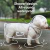 Transparent Waterproof Dog Raincoat, Raincoat for Small and Medium-Sized Dogs, Teddy and Bichon Frise Dog for Rainy Days Walking