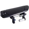 Black No Painted Front Rear Exterior Door Outer Handle Compatible With Honda Civic 2001 2002 2003 2004 2005 (Front Left)