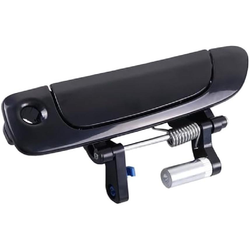 Black No Painted Front Rear Exterior Door Outer Handle Compatible With Honda Civic 2001 2002 2003 2004 2005 (Front Left)