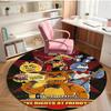 Five Nights at Freddy's Print Round Rug, Washable Floor Carpet, For Entryway Dorm Laundry Room Office Study, Home Decor Birthday Christmas Gift