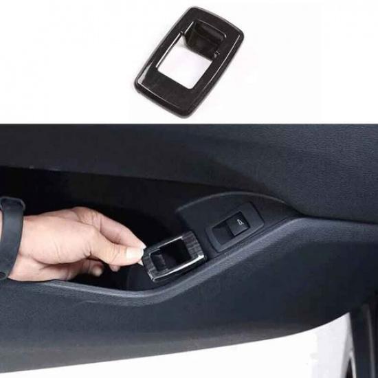 Rear Door Switch Cover Wood Grain Black For BMW X2 F39 Inner Tailgate 2018-