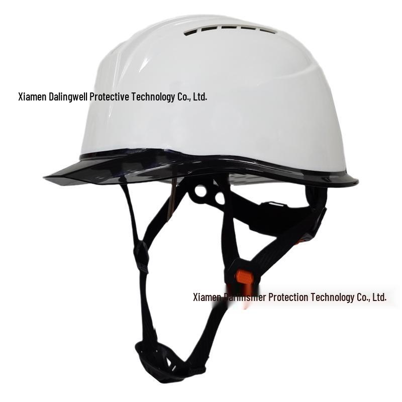 Dalinwell Two-Color Transparent Brim Safety Helmet for Construction - ABS Zhongjian Breathable Design, New National Standard Compliant