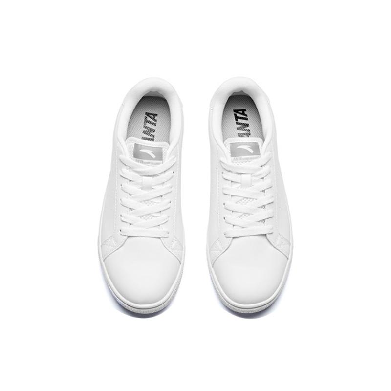 Anta Life Collection Anti-Slip Wear-Resistant Low-Top Skateboard Shoes Women's White Sneakers 92628004-4