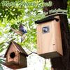 Weatherproof Wooden Bird House Weather-Resistant Incubation Box Bird Breeding Box Hanging Thickened Nesting Box Tree