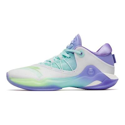 Sky 1 Shock Absorption Non-Slip Wear-Resistant Low-Top Basketball Shoes Men Sneakers White Purple 112311107-11