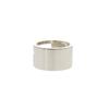 Used AUTHENTIC GUCCI Branded Cutout G WideRing Silver Silver925