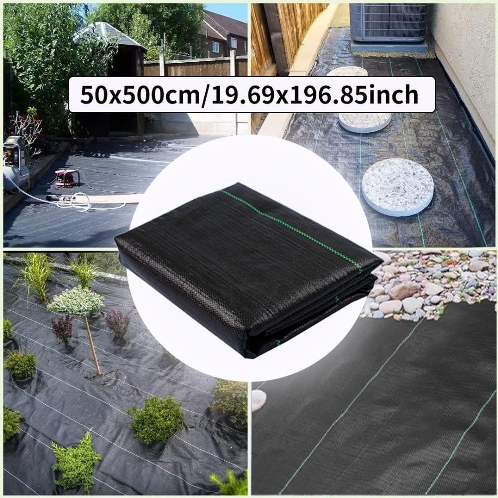 Polypropylene Landscape Fabric Weed Control Grow Mulch Film Weed Barrier Fabric Driveway Control 5x0.5m