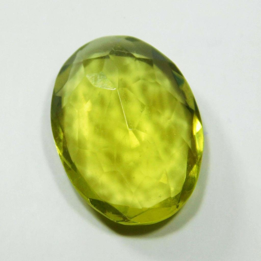 AA++ Danburite Gemstone   Yellow Oval Shape 6.40 Ct