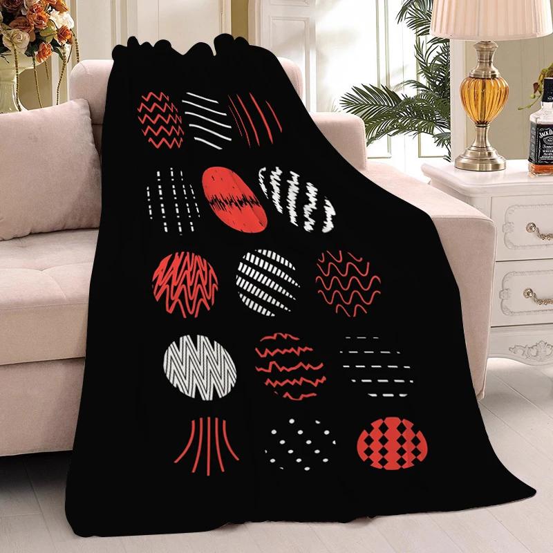 Coperta da Siesta T-Twenty One P-Pilots Invernale Calda per Ginocchia Letto Pile Campeggio Personalizzata Morbida Soffice Coperte Matrimoniale Microfibra Biancheria da Letto