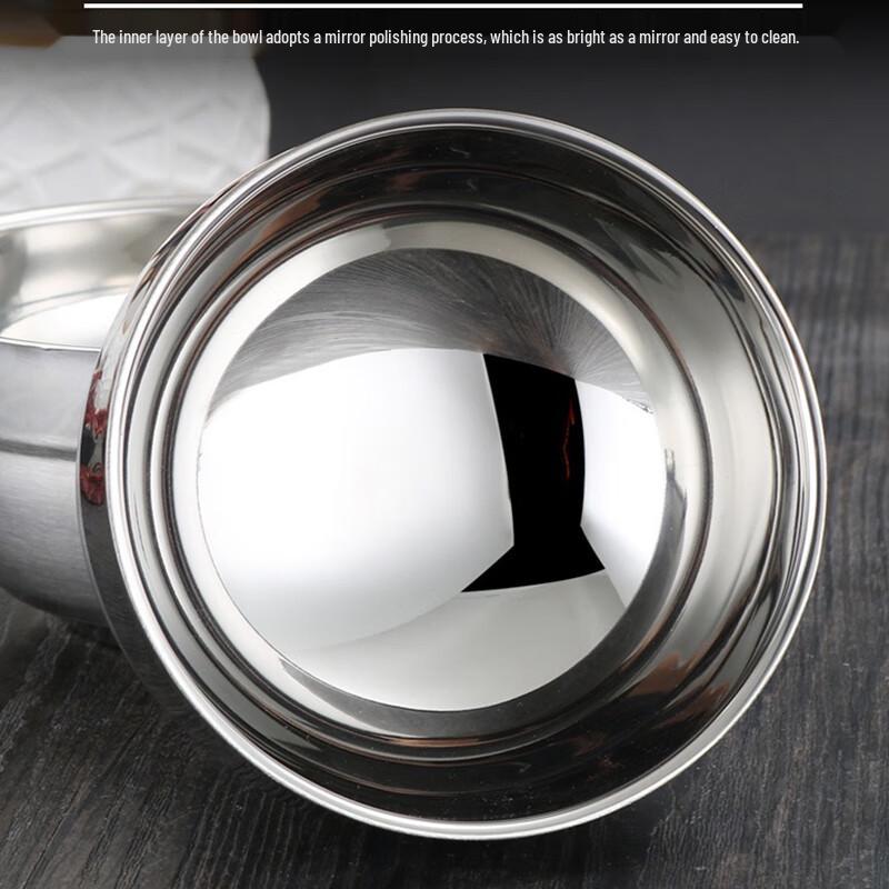 304 Stainless Steel Double-Layer Versatile Bowl