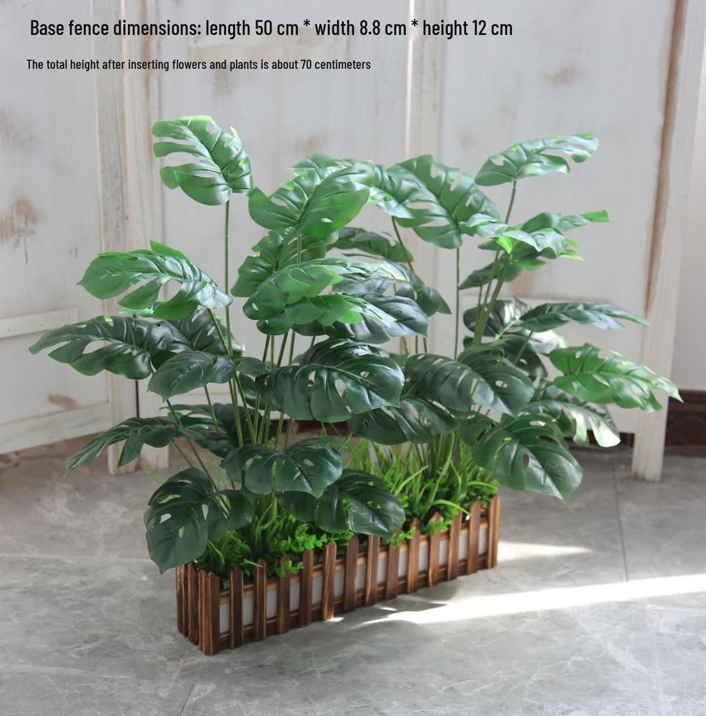 Large Floor-Standing Artificial Plants and Floral Bonsai for Corridor or Restaurant Décor