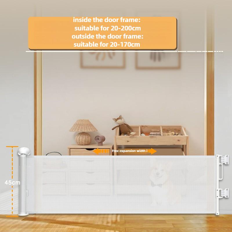 Adjustable 45cm High Pet Door Fence Scalable Pet Partition Fence Dog Isolation Dog Barrier Double Safety Protection Pet Supplies