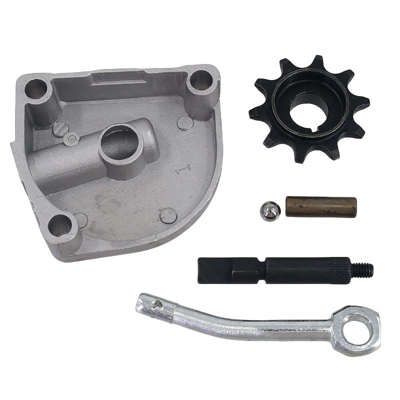 1 Ensemble Pignon d'Entraînement 10 Dents 3 Trous Couvercle d'Embrayage Convient pour Vélos Motorisés 49cc 60cc 66cc 80cc Accessoires