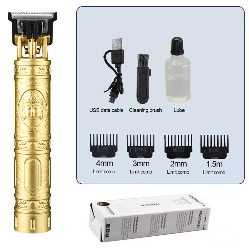 Professioneller elektrischer USB-Haarschneider für Männer, Trimmer und Bartschneider für Glatzenköpfe im Barbershop