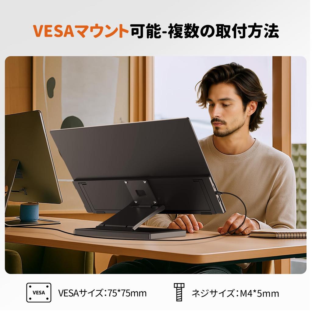 Touchscreen Mobile Monitor Newsoul 120Hz Portable Monitor 1920x1080FHD Standalone Gaming Monitor with 75mm Standard VESA IPS LCD USB Compatible with