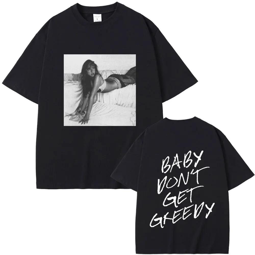 Singer Tate Mcrae T8 Graphic T Shirts Men Women Fashion Vintage Trend T-shirt Summer Male Casual Oversized Crewneck Short Sleeve