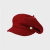 Wool Octagonal Cap Autumn Winter Women's Beret Painter's Cap