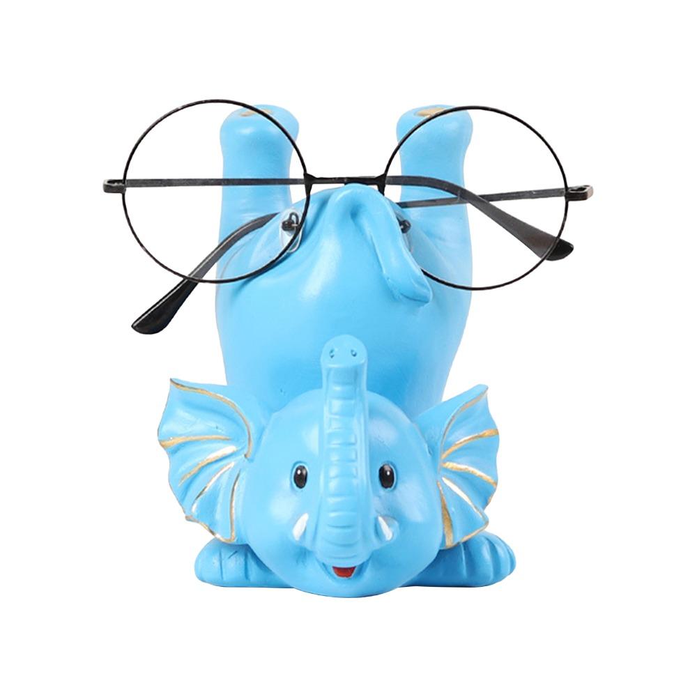 Resin Material Eyeglass Holder Compact Size Animal Statue Organizer Glasses Rack Office Desk