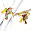 1Pc Bird Napkin Ring Napkin Buckle for Christmas Holidays Wedding Parties Dinners Table Decor