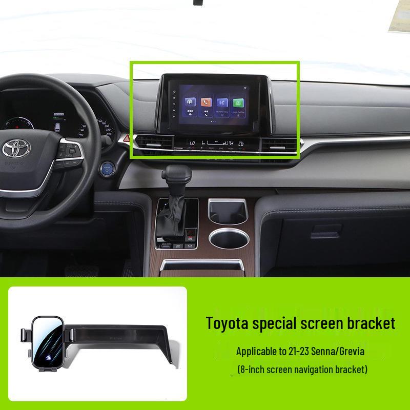 Toyota Auto-Bildschirm Handyhalter - Horizontale Stumme Spiegel-Navigationshalterung