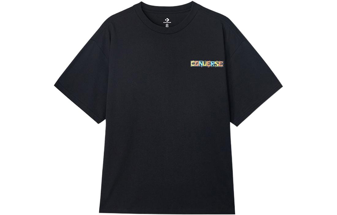 Converse Set in Sleeve T Shirt Men s Black 10024728-A01 M