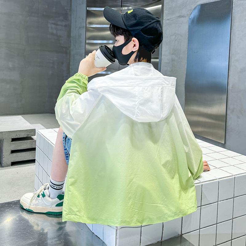 Boys' Lightweight Summer Sun Protection Jacket 2024 - Thin Style for Medium and Large Children