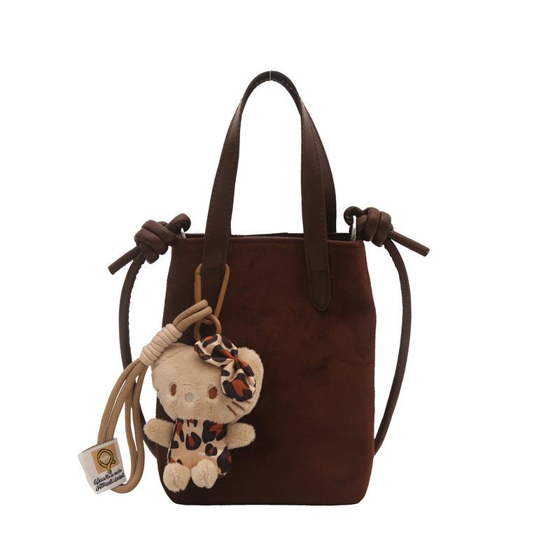 Street Trendy Style Medium Soft Square Bag For Women In Brown And Patterns Leopard