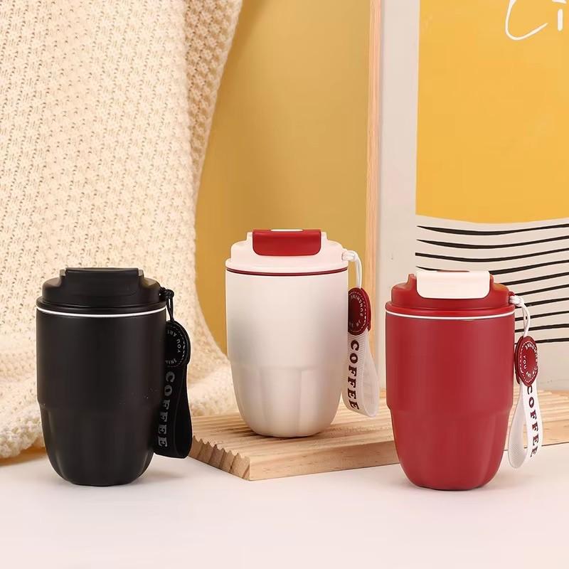 316 Edelstahl Kaffee Isoliert Tasse 260ML Outdoor Tragbar Eis Tasse Reise Kaffeebecher Auslaufsicher Mit Deckel Auto Thermosbecher