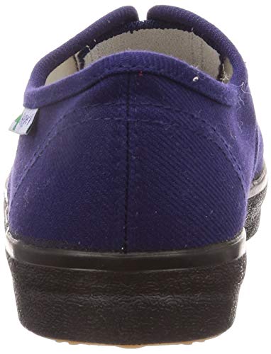 Nissin Rubber Hyper V Work Shoes, #1000, Non-Slip, Lightweight, No Toe Cap, Men's, Navy, Size 24.0 cm, 2E