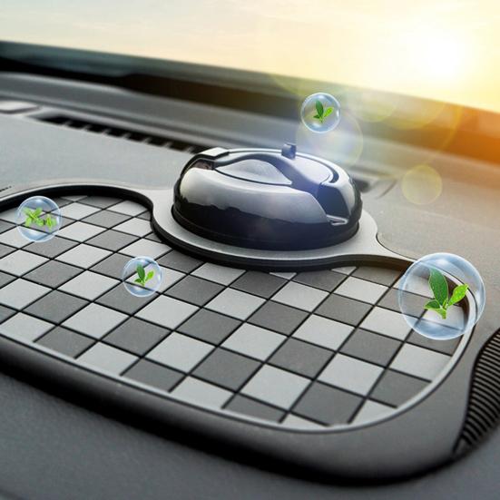Car Phone Holder Dashboard Non-Slip Pad 360-degree Rotating Cell Phone Stand Multipurpose Anti-Slip Mat for Sunglasses Keys Gadgets