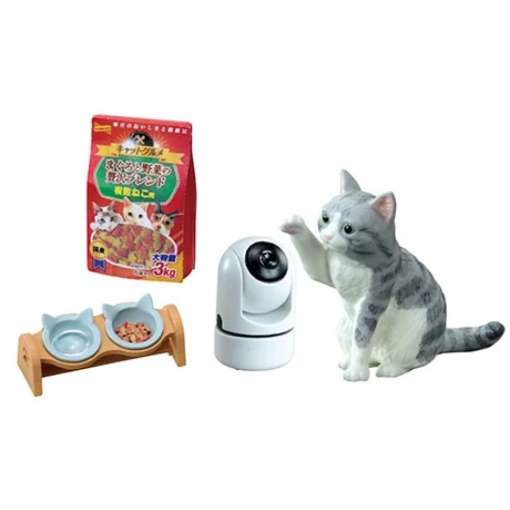 Re-ment Capsule Eat Play Cat My Daily Life with Cats Cat Cage Sleeping Sofa Computer Desk Cat Tree Miniature Desktop Ornaments