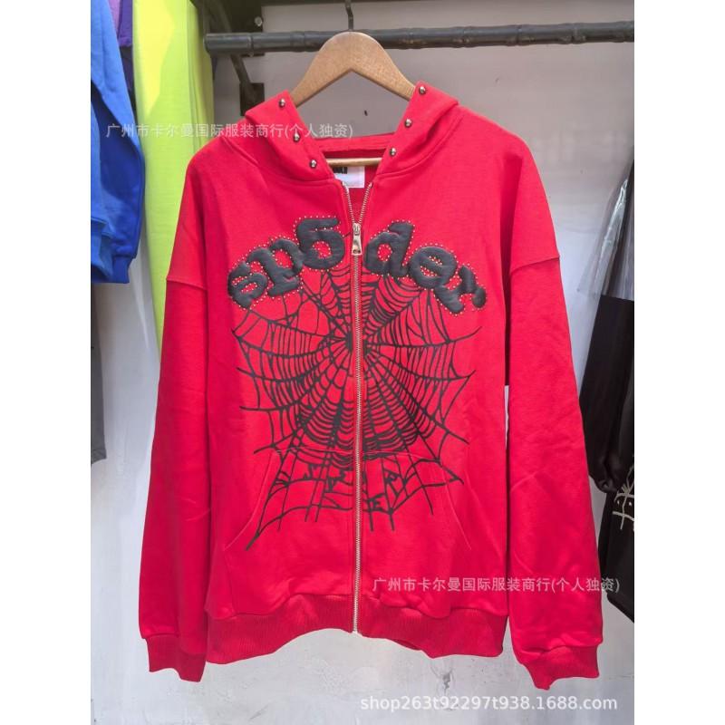 Sp5der Streetwear Hoodie Couples Unisex Oversized Cotton Pullover Sweatshirt Winter Casual Hip Hop