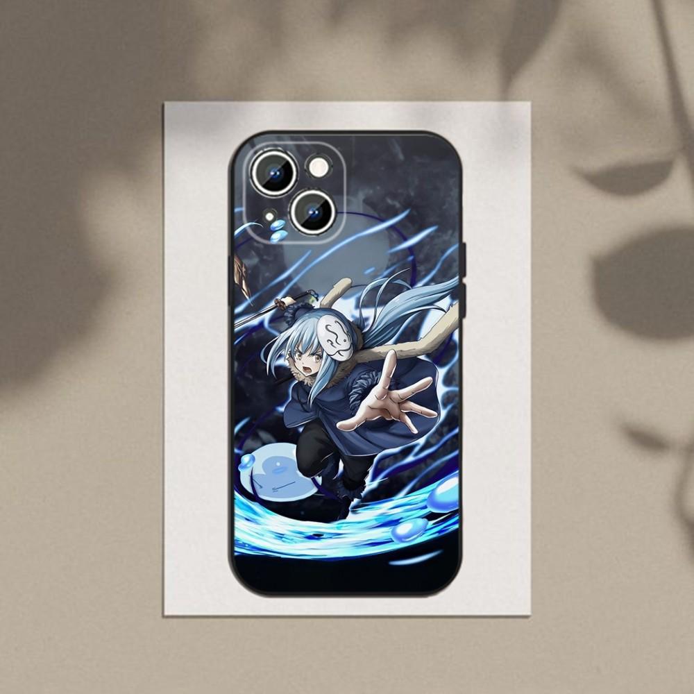 Tensei Shitara Slime Datta Ken Phone Case For Apple iPhone 15,14,13,12,11,XS,XR,X,8,7,Pro,Max,Plus,mini Silicone Black Cover