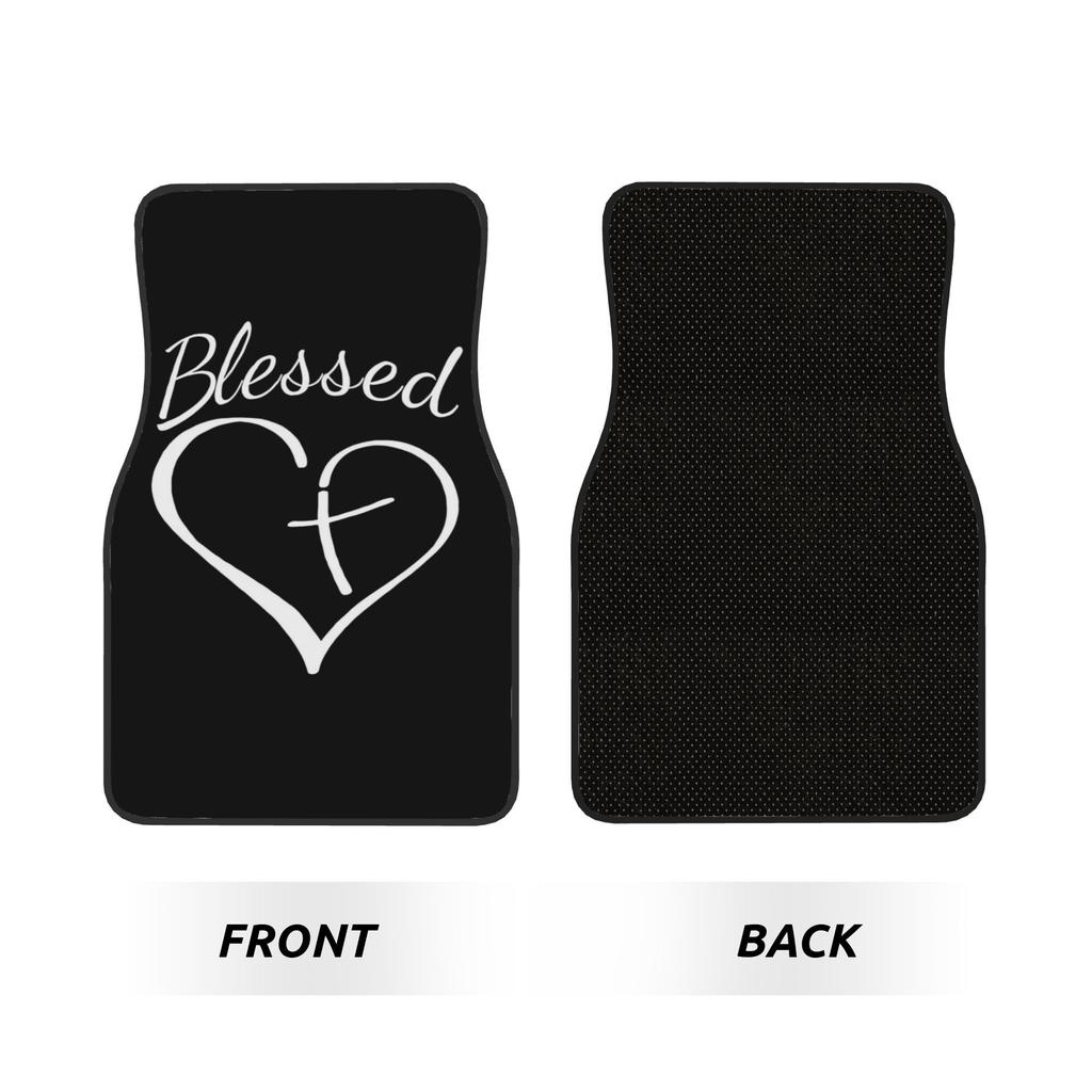 Набір із 4 декоративних автомобільних килимків - Нековзкі, Можна прати в машині, Ідеально підходять для автомобілів, Позашляховиків та інших. Чудовий подарунок для будь-кого