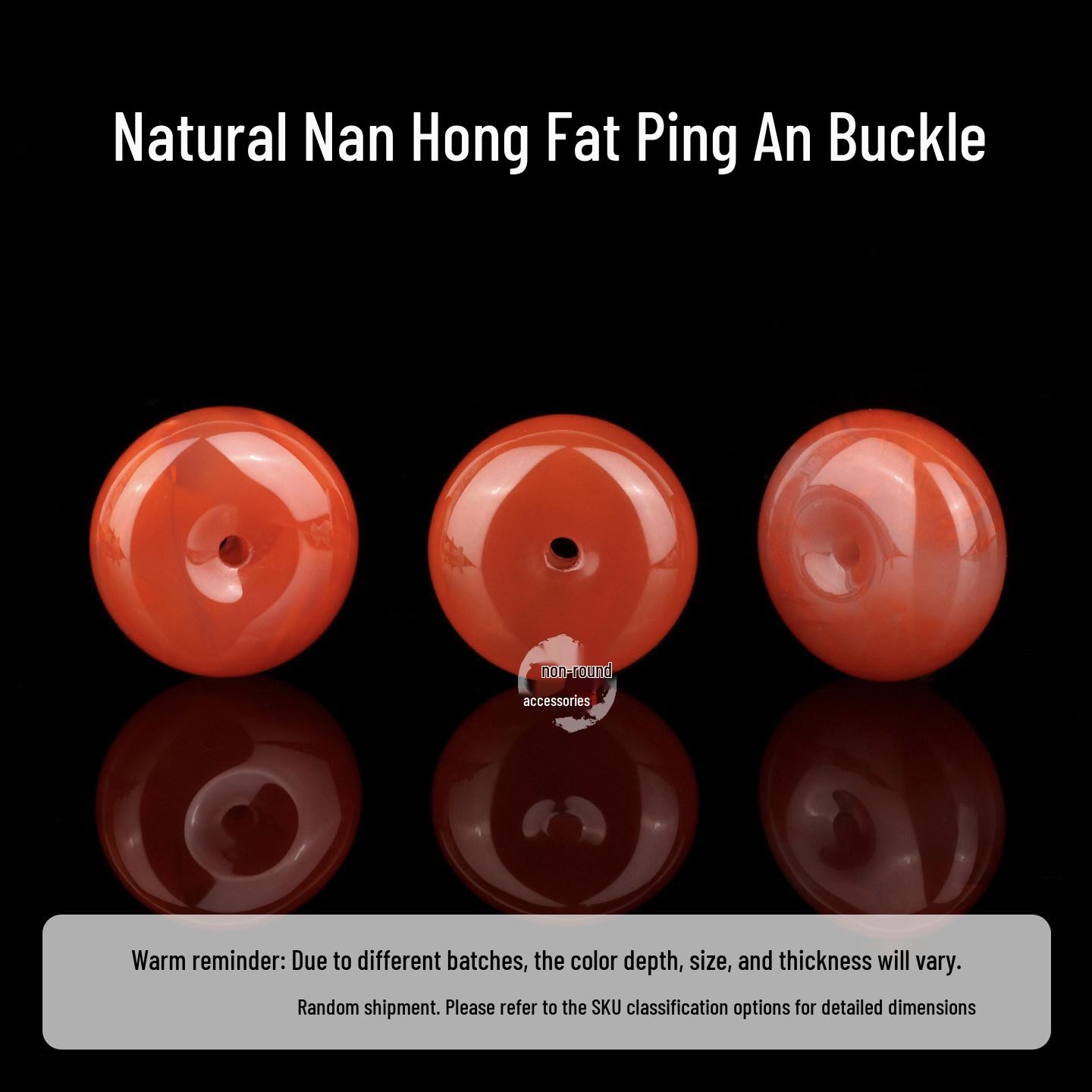 Natural NanHong Sweet Donut Pendant Beads Necklace Bracelet Spacer for DIY Ornaments